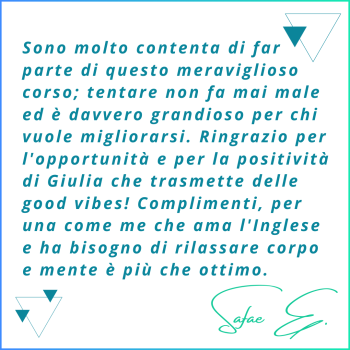 Feedback degli studenti di Enyo - English by Yoga